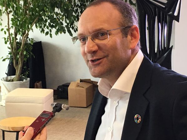 Gonzalo Muñoz, ideador de TriCiclos Gonzalo Muñoz, ideador de TriCiclos - Sputnik Mundo