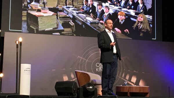 Gonzalo Muñoz, ideador de TriCiclos, en el America Business Forum en Uruguay Gonzalo Muñoz, ideador de TriCiclos, en el America Business Forum en Uruguay - Sputnik Mundo