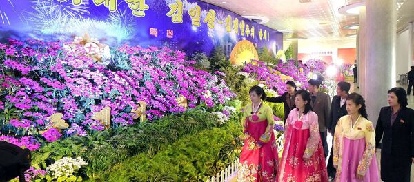 El 20° Festival Kimilsungia en Pyongyang El 20° Festival Kimilsungia en Pyongyang - Sputnik Mundo