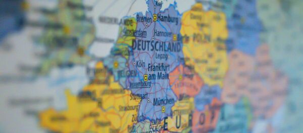 Mapa de Alemania dentro de Europa - Sputnik Mundo