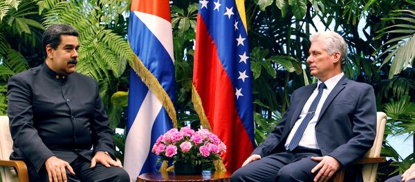El presidente de Venezuela, Nicolás Maduro, y su homólogo cubano, Miguel Díaz-Canel - Sputnik Mundo
