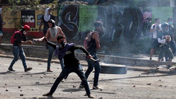 Protestas en Nicaragua Protestas en Nicaragua - Sputnik Mundo