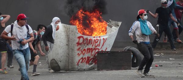 Protestas en Managua, Nicaragua - Sputnik Mundo