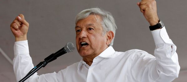 Andrés Manuel López Obrador, candidato a la presidencia de México Andrés Manuel López Obrador, candidato a la presidencia de México - Sputnik Mundo