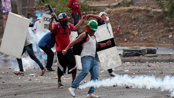 Protestas en Managua, Nicaragua - Sputnik Mundo