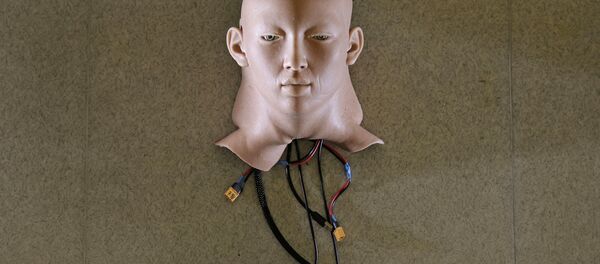 Cabeza de un robot, desarrollo de una empresa de inteligencia artificial de Hong Kong Cabeza de un robot, desarrollo de una empresa de inteligencia artificial de Hong Kong - Sputnik Mundo