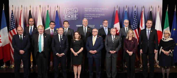 Los ministros de Asuntos Exteriores y de Seguridad del G7 en Toronto - Sputnik Mundo