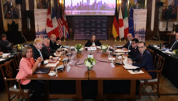 Los ministros de Asuntos Exteriores y de Seguridad del G7 en Toronto