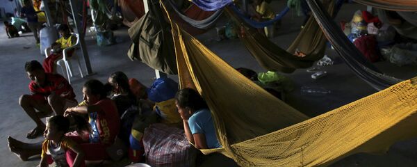 Refugiados venezolanos en Brasil (archivo) Refugiados venezolanos en Brasil (archivo) - Sputnik Mundo