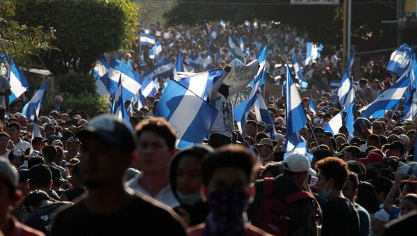 Protestas en Nicaragua Protestas en Nicaragua - Sputnik Mundo