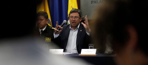 César Navas, el ministro del Interior ecuatoriano - Sputnik Mundo