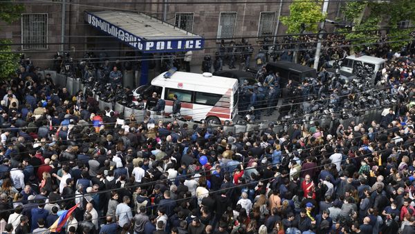 Protestas en Ereván, Armenia (archivo) Protestas en Ereván, Armenia (archivo) - Sputnik Mundo