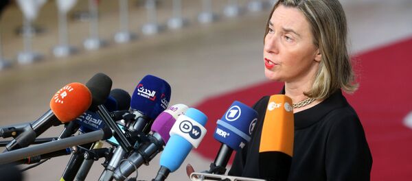 Federica Mogherini, la jefa de la diplomacia europea Federica Mogherini, la jefa de la diplomacia europea - Sputnik Mundo