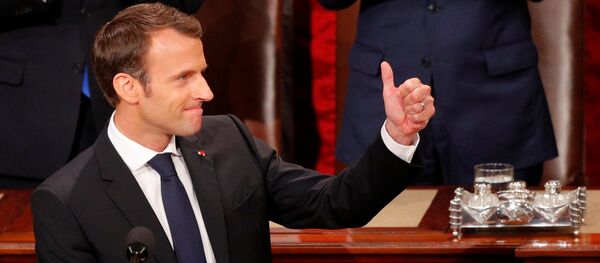 El presidente de Francia, Emmanuel Macron - Sputnik Mundo
