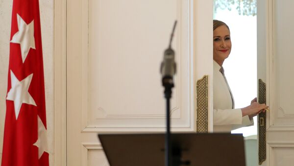 Cristina Cifuentes, expresidenta dimitida de la Comunidad de Madrid - Sputnik Mundo