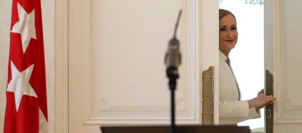 Cristina Cifuentes, expresidenta dimitida de la Comunidad de Madrid - Sputnik Mundo