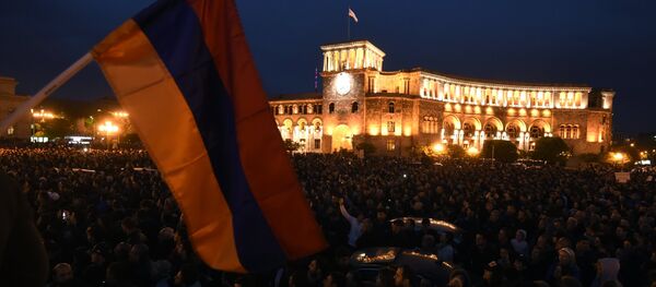 Protestas en Armenia Protestas en Armenia - Sputnik Mundo