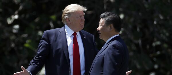Presidente de EEUU, Donald Trump, y su homólogo chino, Xi Jinping - Sputnik Mundo
