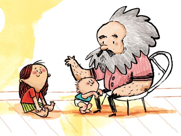 Una de las ilustraciones de El Capital para niños, de Liliana Fortuny y Joan Riera - Sputnik Mundo