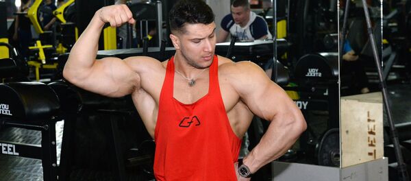 Un culturista ruso, foto de archivo Un culturista ruso, foto de archivo - Sputnik Mundo
