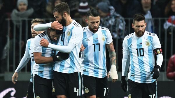 La selección de fútbol de Argentina (archivo) - Sputnik Mundo