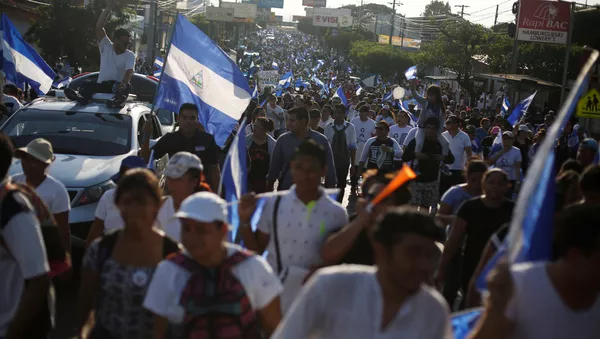 Protestas en Managua, Nicaragua - Sputnik Mundo