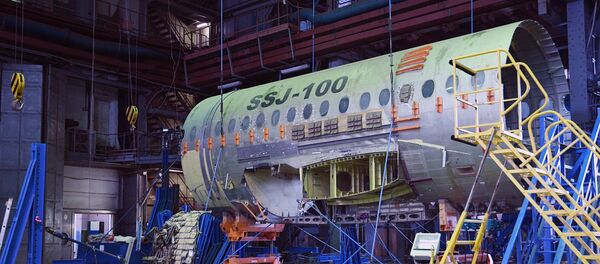 La contrucción del Sukhoi Superjet-100 (SSJ-100) (imagen referencial) - Sputnik Mundo