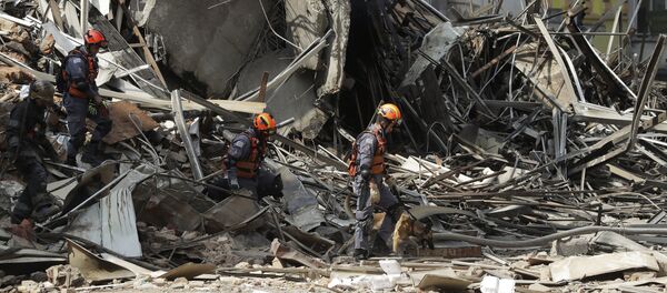 La región del edificio que colapsó tras un incendio en Sao Paulo - Sputnik Mundo
