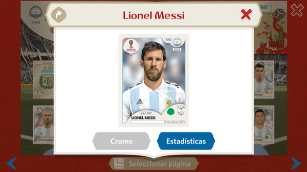 Leonel Messi en el álbum digital de Panini sobre el Mundial de Rusia 2018 Leonel Messi en el álbum digital de Panini sobre el Mundial de Rusia 2018 - Sputnik Mundo