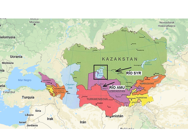Mapa de Asia Central - Sputnik Mundo