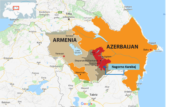 Mapa de Nagorno Karabaj - Sputnik Mundo