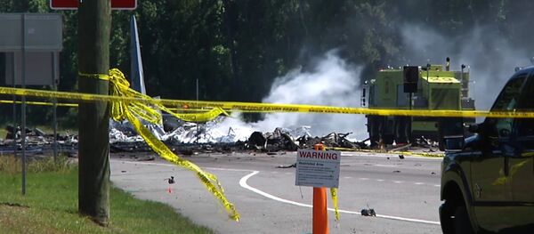 La zona de la catástrofe del avión militar de EEUU - Sputnik Mundo