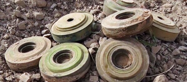 Minas terrestres en Siria (archivo) - Sputnik Mundo