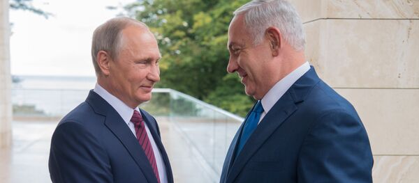 Vladímir Putin y Benjamín Netanyahu - Sputnik Mundo