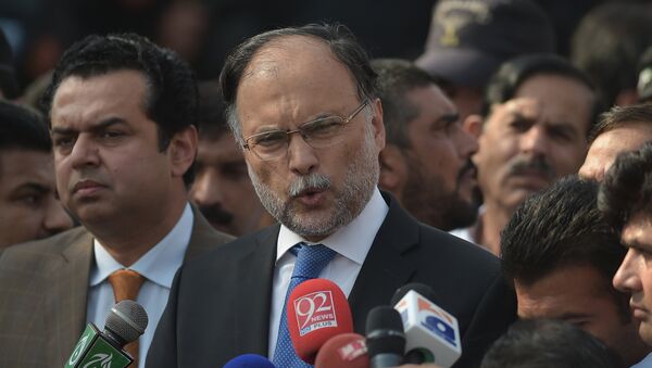 El ministro del Interior pakistaní, Ahsan Iqbal El ministro del Interior pakistaní, Ahsan Iqbal - Sputnik Mundo