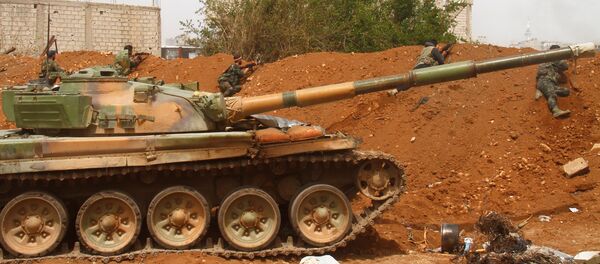 Soldados de las FFAA sirias en Damasco (archivo) - Sputnik Mundo