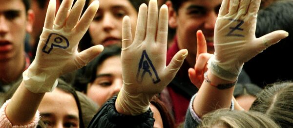 Protestas contra ETA en España (archivo) - Sputnik Mundo