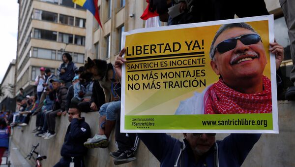 Un partidario de Jesús Santrich - Sputnik Mundo