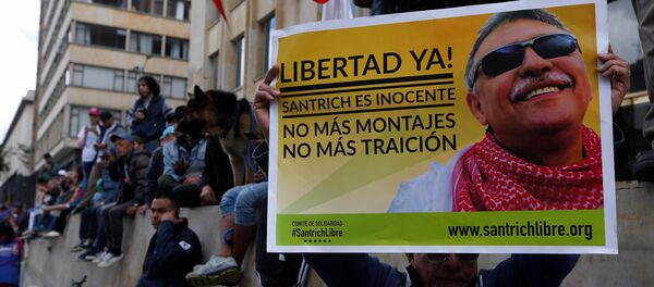 Un partidario de Jesús Santrich - Sputnik Mundo