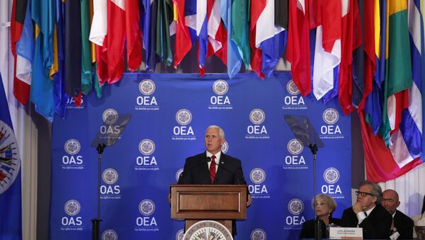 Mike Pence, vicepresidente de EEUU - Sputnik Mundo
