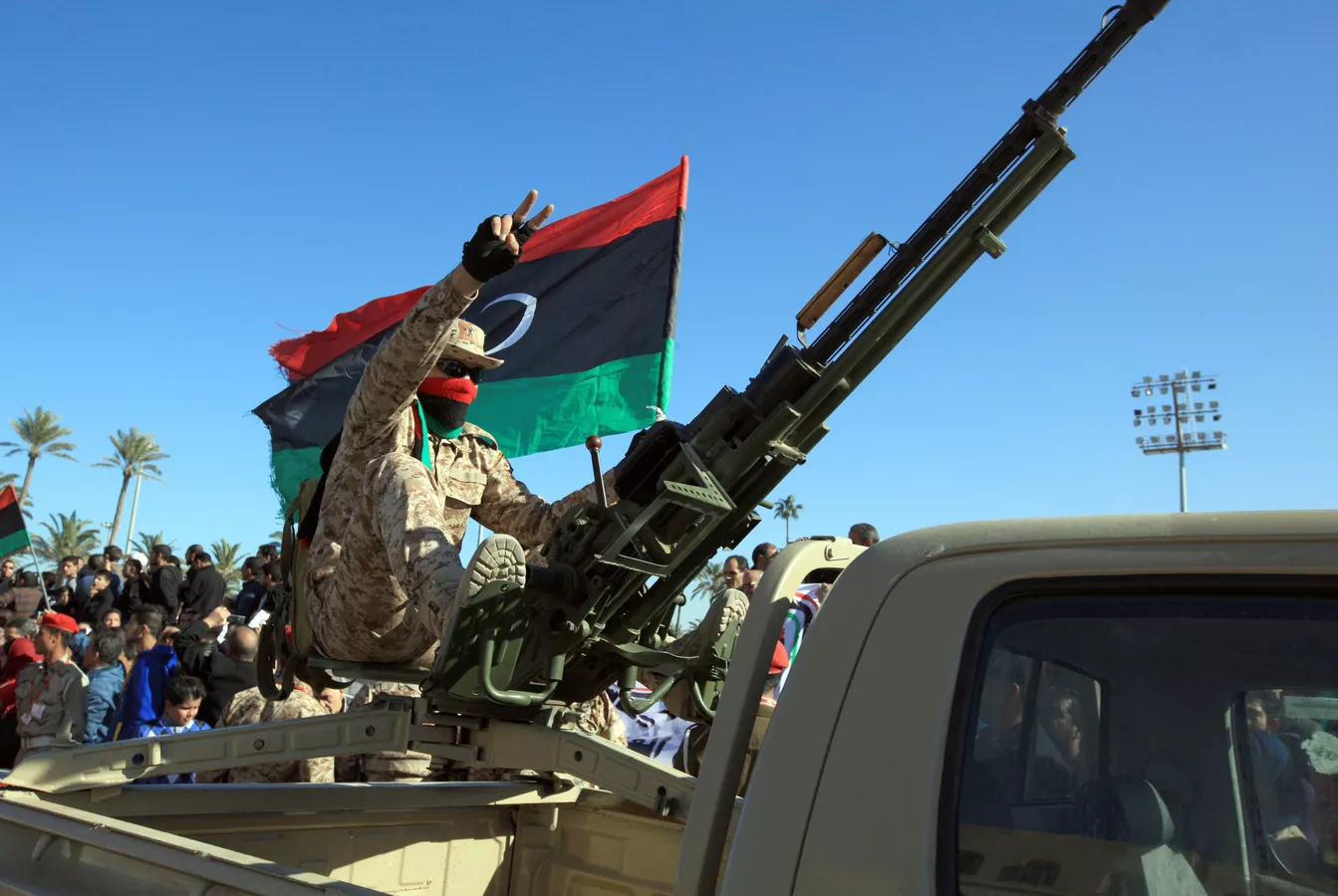 A Libyan soldier in Tripoli, 2023. (Photo: AFP)