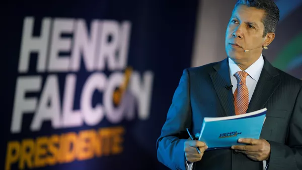 Henri Falcón, candidato presidencial venezolano