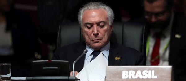 Michel Temer, presidente de Brasil - Sputnik Mundo