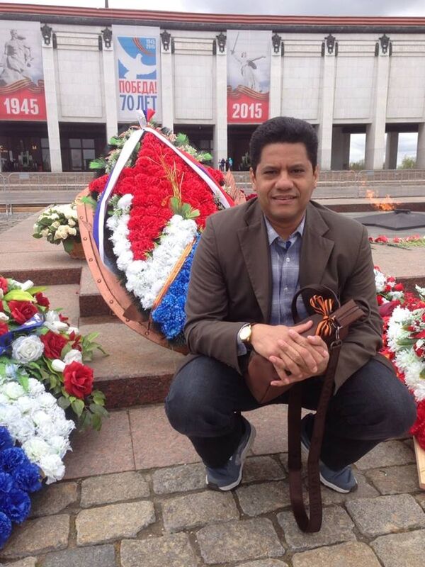 Julio César Mejías Cárdenas en Park Pobedy (Parque de la Victoria) en Moscú - Sputnik Mundo