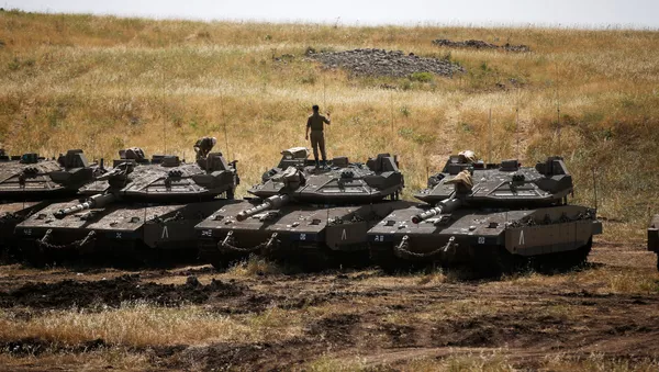 Los soldados de las FFAA de Israel en los Altos del Golán - Sputnik Mundo