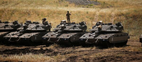 Los soldados de las FFAA de Israel en los Altos del Golán - Sputnik Mundo