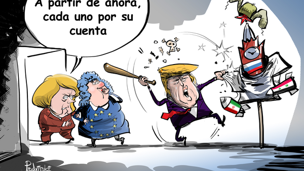 A Merkel le parece que es hora de alejarse de Trump - Sputnik Mundo