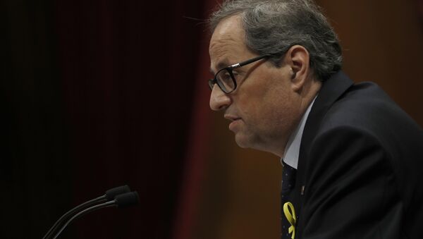 Quim Torra, nuevo presidente de la Generalitat de Cataluña - Sputnik Mundo