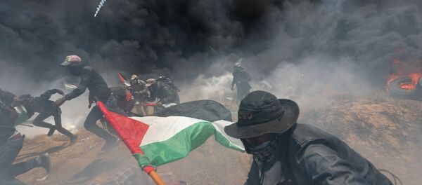 Protestas de los palestinos de Gaza en la frontera con Israel - Sputnik Mundo