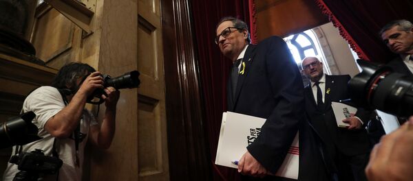 Quim Torra, el candidato a la Presidencia del Gobierno catalán - Sputnik Mundo